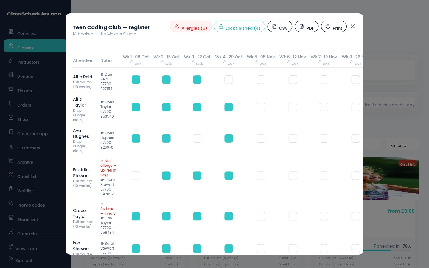 Registers that keep everyone safe